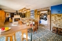 A large open plan kitchen / dining and living area